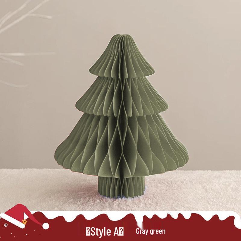 DIY Mini Cross-Border Christmas Tree Ornaments - Paper Folding Net Red Style Decor