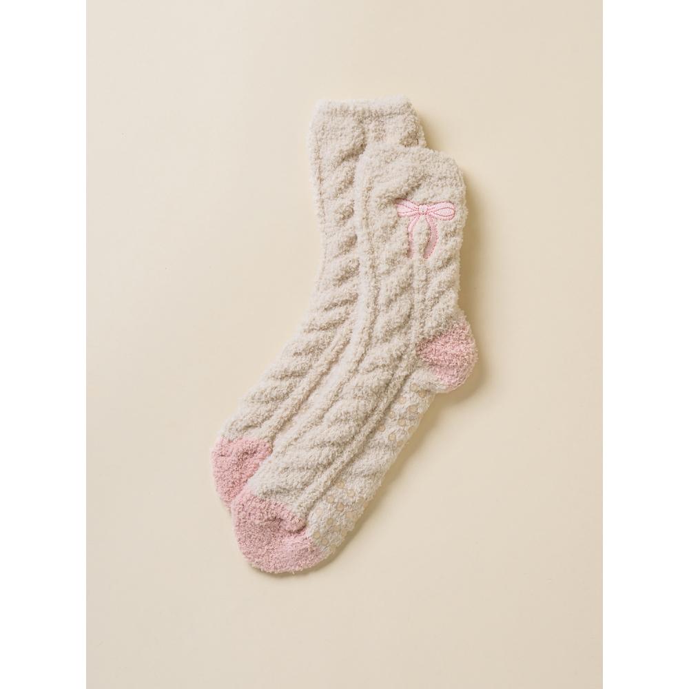 

Daiso Pretzel Sleep Socks With Ribbon