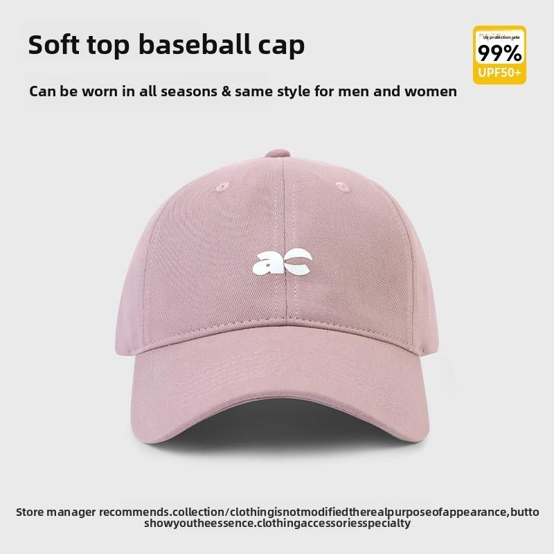Baseball Cap Women Sunhat With Wide Brim Cotton Sun Protection For Summer Outdoor Activities