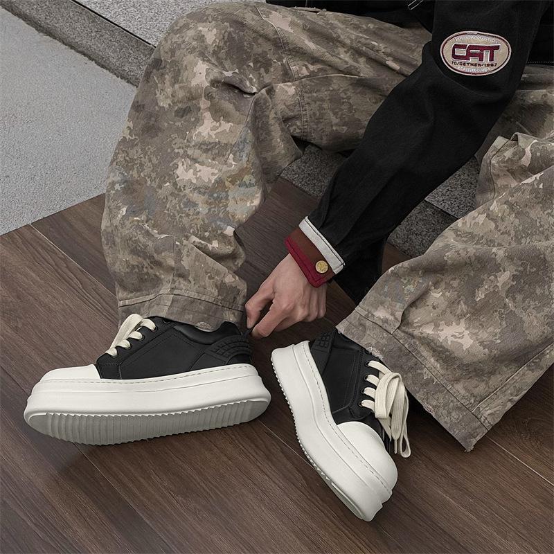 2024 new winter board shoes men's casual commuting shoes high-end American big head board shoes 66027-R