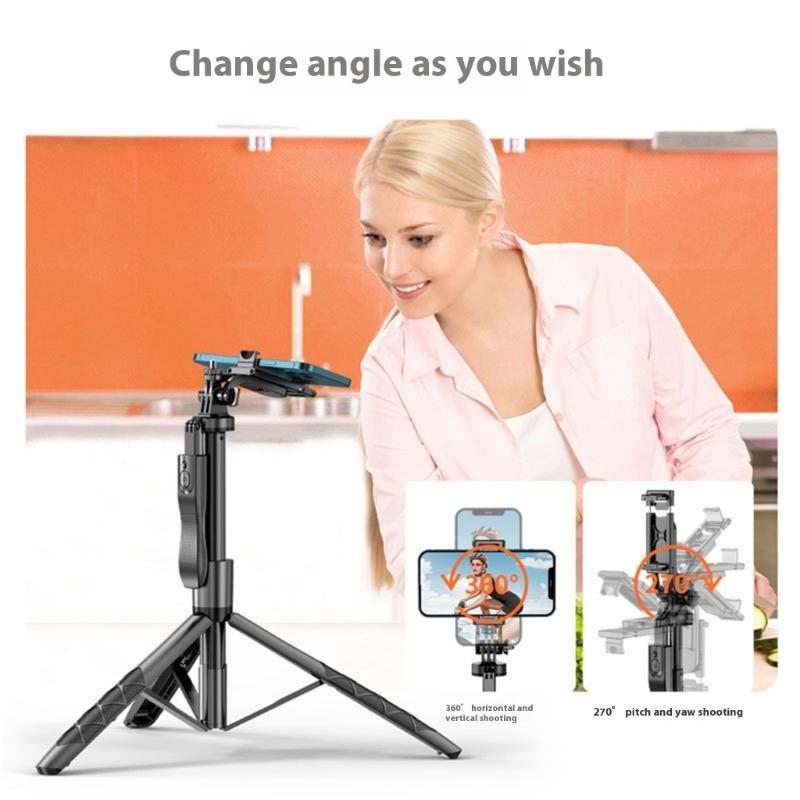 Extendable Phone Tripod Selfie Stick With Wireless Remote Bluetooth-Compatible For Travel Photography