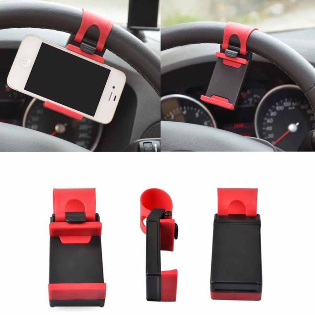 Roter fauler Autolenkrad-Handyhalter Universal-Kunststoff Großhandel