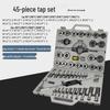 Manual Tap and Die Set: Tapping Drill Bits & Wrench Kit M3-M30