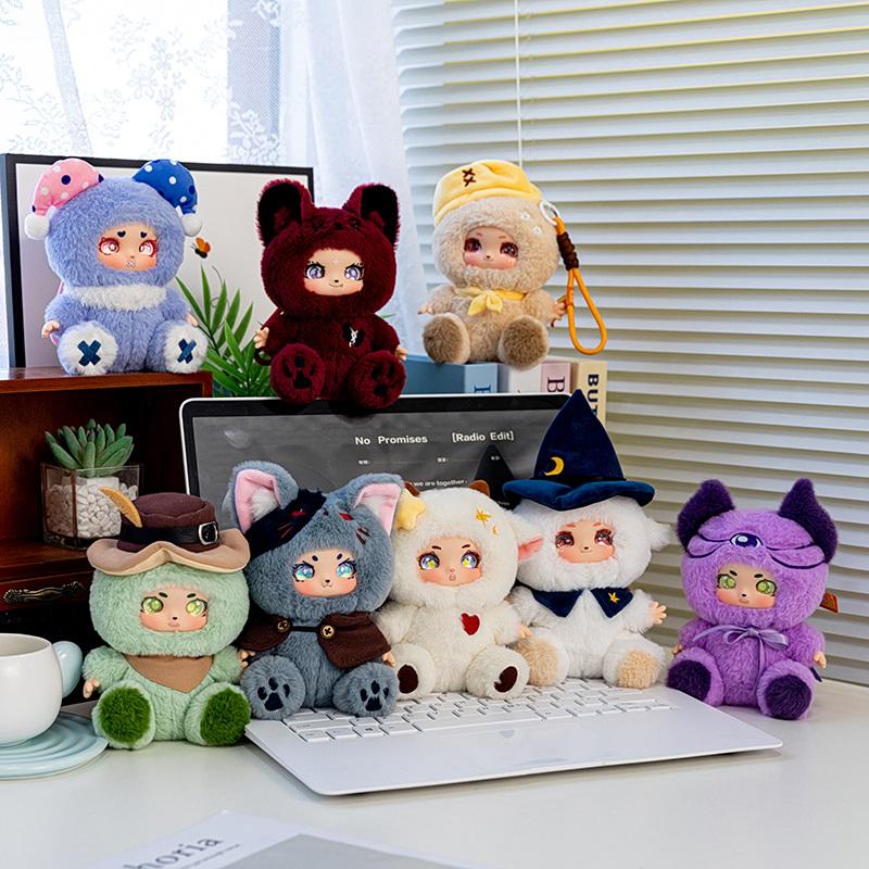 Cute Werewolf Killing Game Vinyl Face Plush Toy Colorful Stuffed Doll Kid Creative Gifts Hang Bag Prophet