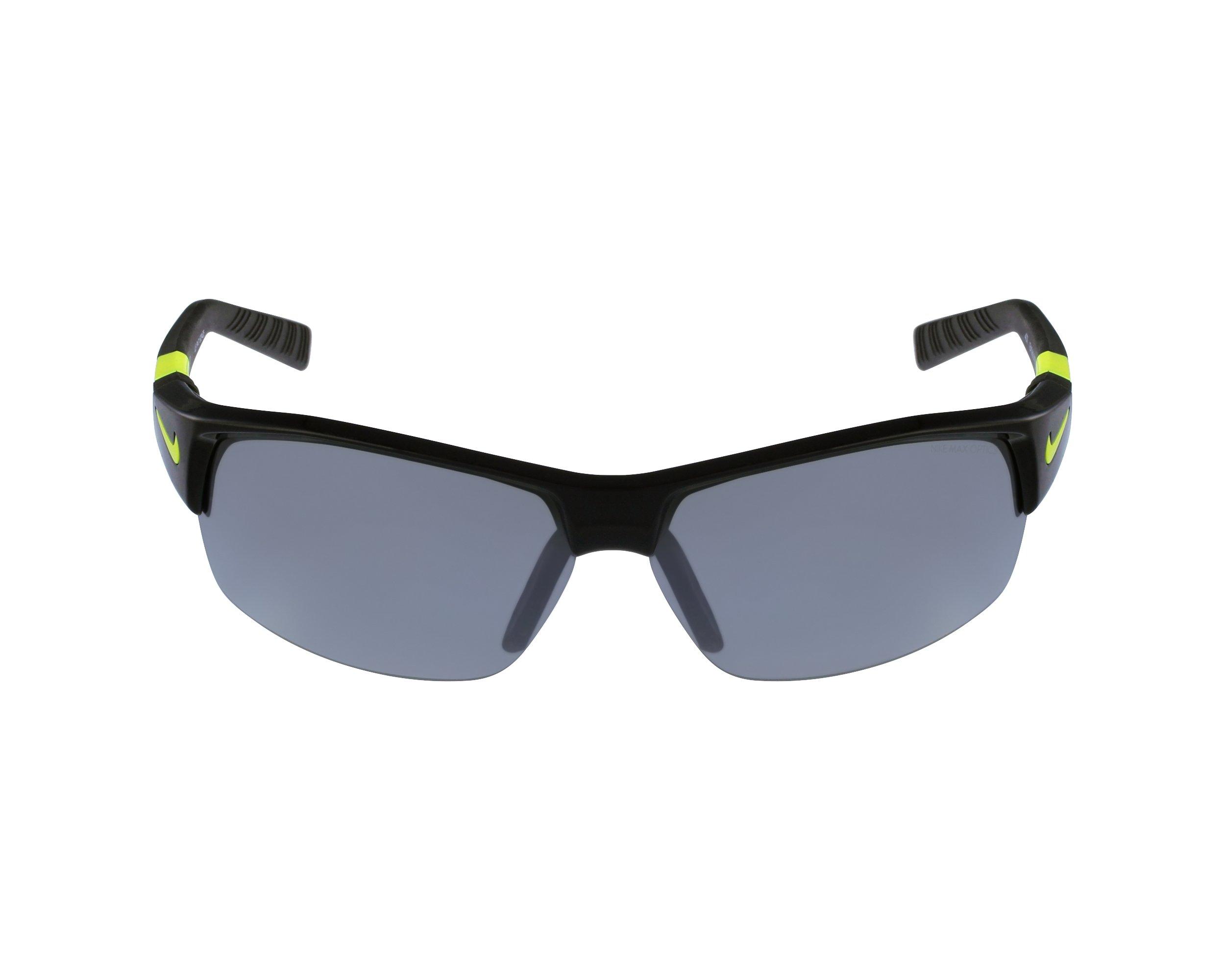 

Nike Солнцезащитные очки SHOW X2 с запасным азиатским серебристым зеркалом и черными линзами свободного размера, посадка, мужские и Volt, (Япония)