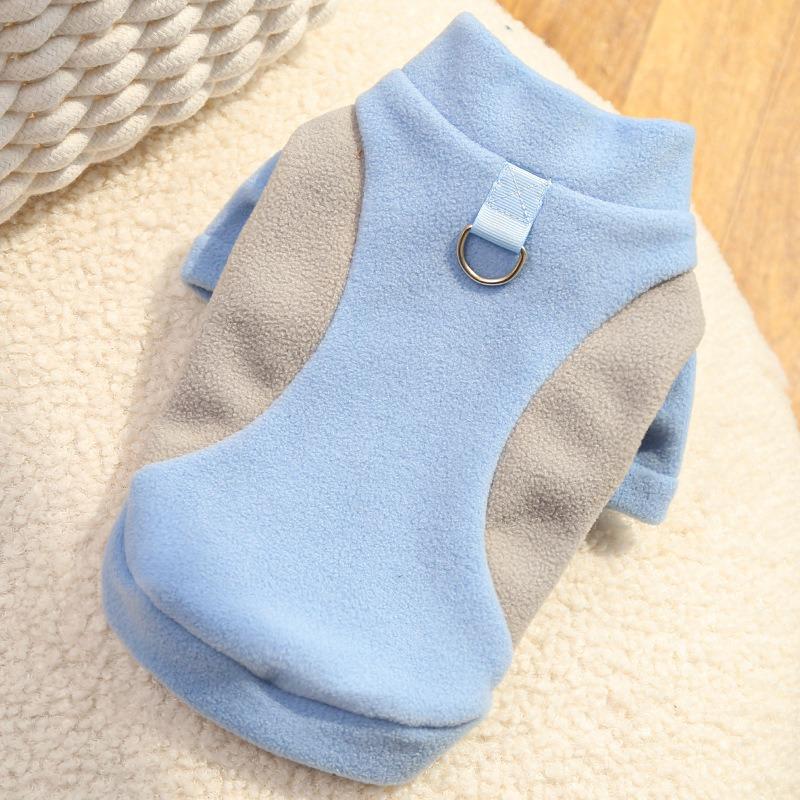 Pet Dog and Cat Autumn and Winter Clothes with FleeceBichon Frise Dog Fighting Clothes and Accessories Cat Clothing
