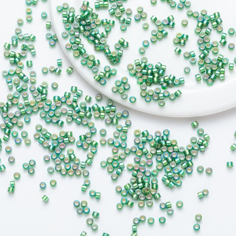 2.5mm Iridescent Metallic Glass Beads, 10g
