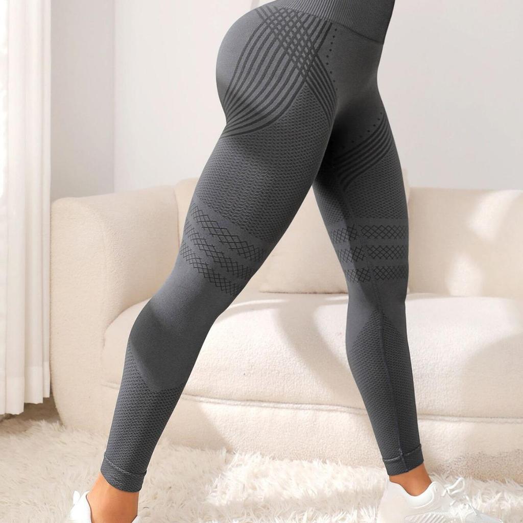 High Waist Seamless Yoga Pants for Women - Peach Hip Lift, Long, Tight, Running & Fitness Leggings.