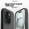 IPhone 15 Case, IPhone 15 Protective Cover, Full Protection, New Upgraded Liquid Silicone, Shockproof, Ultra-Thin, Soft Case, Elegant Black SG-01