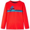 Kids' Long-sleeved Red T-shirt 92/104/116/128/140