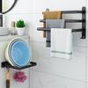 Wall-Mounted Space Aluminum Towel Rack & Shelf