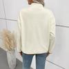 Color Block Fleece-Lined Stand Collar Women's Cardigan - 2025 Autumn/Winter Collection