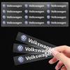 Car Metal Emblem Wiper Stickers Reflective Decor Decals Accessories For Volkswagen Sagitar Polo Passat R-Line Jetta R Golf Bora