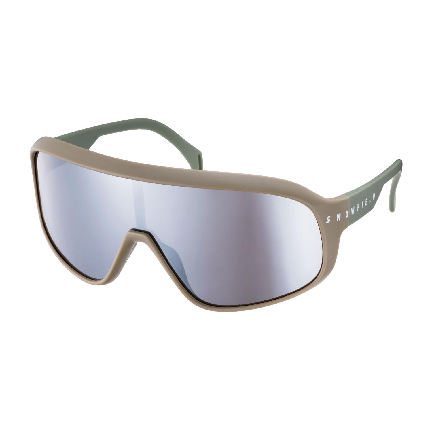 

SNOWFIELD F3 SNOWFIELD SOL Поляризованные серебристые зеркальные солнцезащитные очки Поляризованные песочно-оливковые [SWANS] SF-07