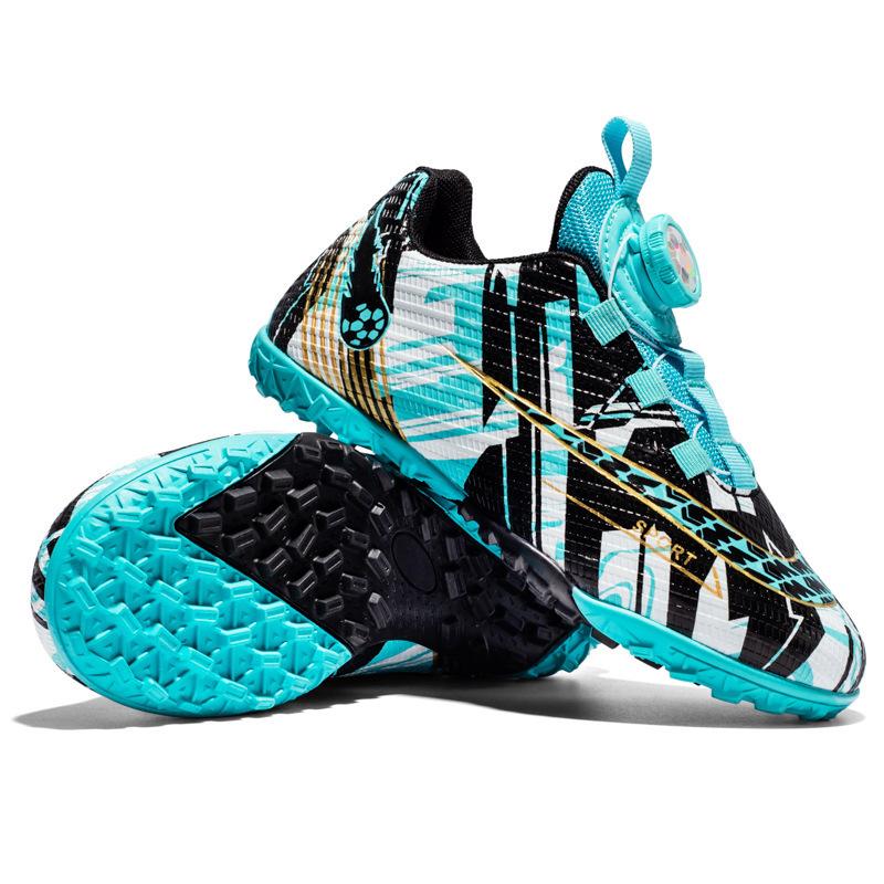 Rotating Button Low Top Football Shoes Men's Broken Nails TF Children's Girls Short Nails Student Training Children's Football Shoes