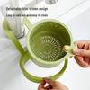 Panier suspendu pour évier de cuisine - Lave-légumes étanche et égouttoir anti-obstruction avec étagère de rangement.