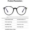 0~ +4.0 Polygon Irregular  Reading Glasses Eyeglass Frame Anti Blue Light Intelligent Color Changing Sensitive Gray Glasses