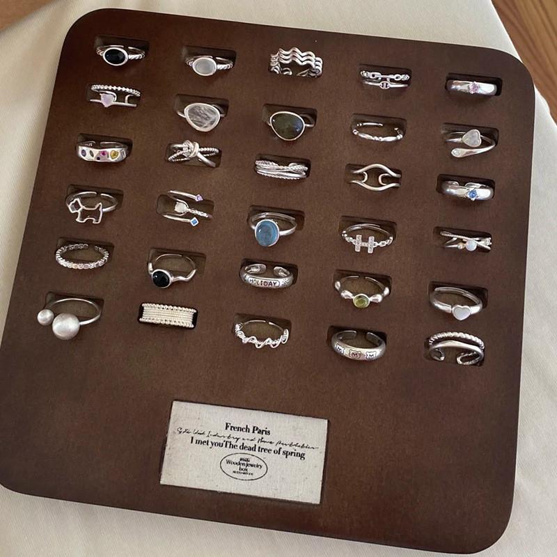 Silver Unique S925 Ring For Women Summer Collection Fashionable Geometric Design Luxury Lightweight