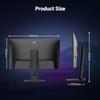 KTC H24T7 23,8 İnç Hızlı IPS Oyun Monitörü, 2K QHD 2560x1440, 185Hz Hız Aşırtmalı, 1ms MPRT, HDR400, FreeSync ve G-Sync Uyumlu, Düşük Mavi Işık