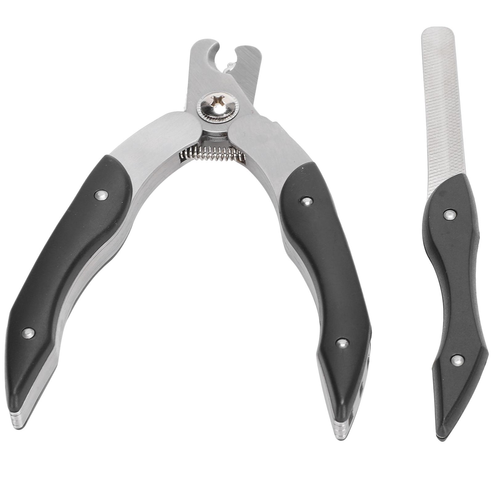 

Pet Nail Clipper Trimmer W File Claw Care Cutter Non Slip Handle Stainless Steel for Dogs Cats
