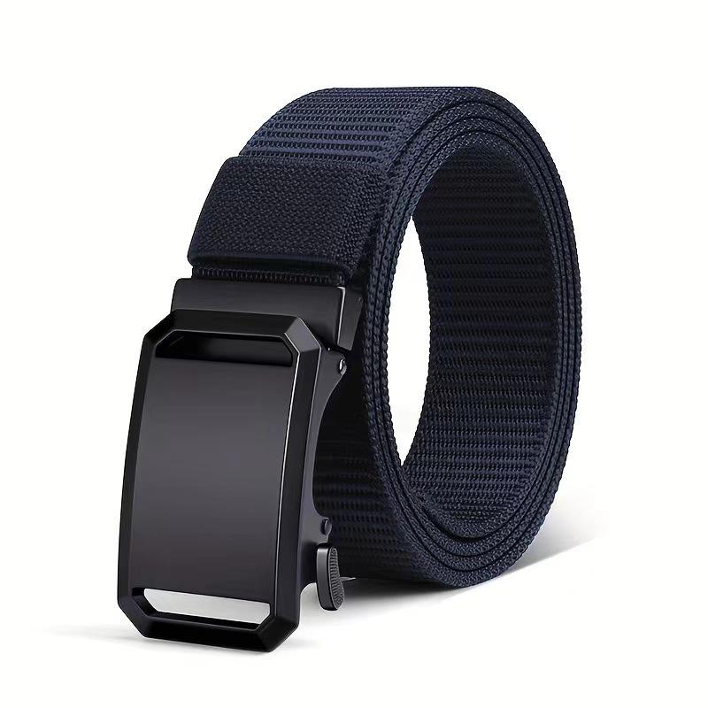 Men's 2026 Canvas Tactical Automatic Buckle Belt - Trendy, Versatile, Casual Workwear Accessory
