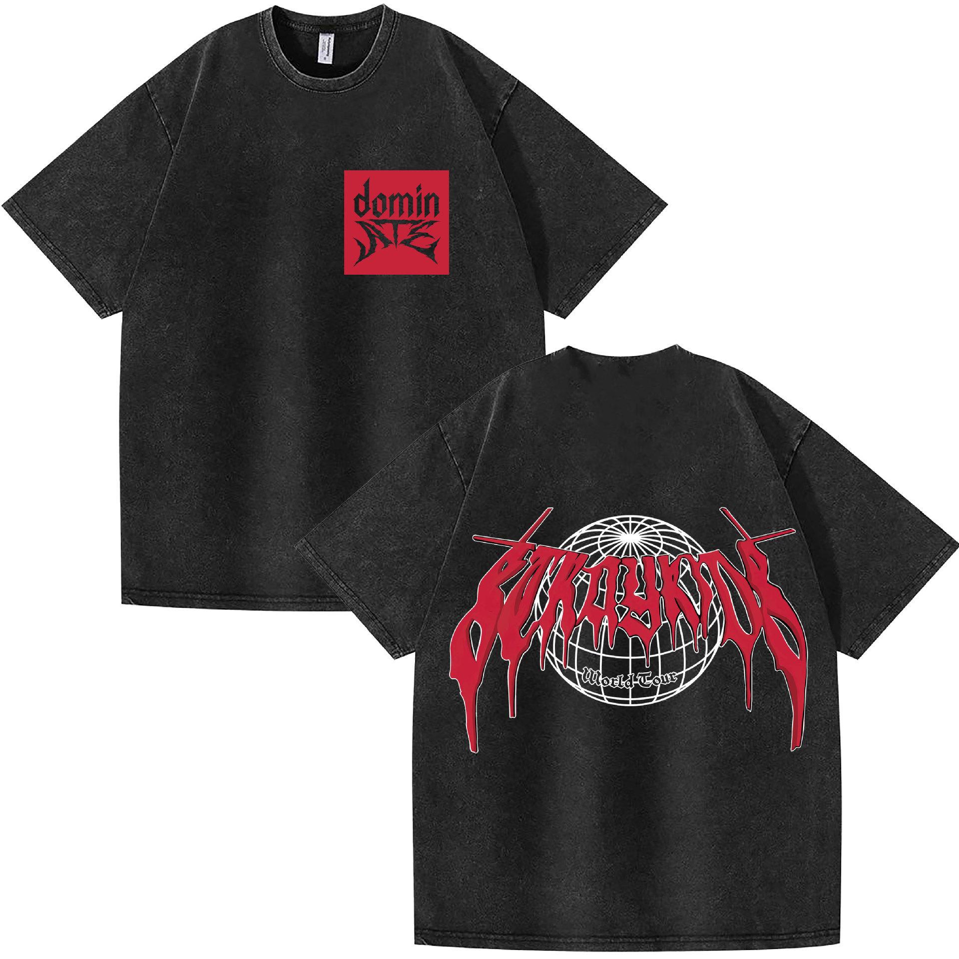 European Station Stray Kids Evil Skzoo Combo Peripheral Print Summer Short Sleeve S