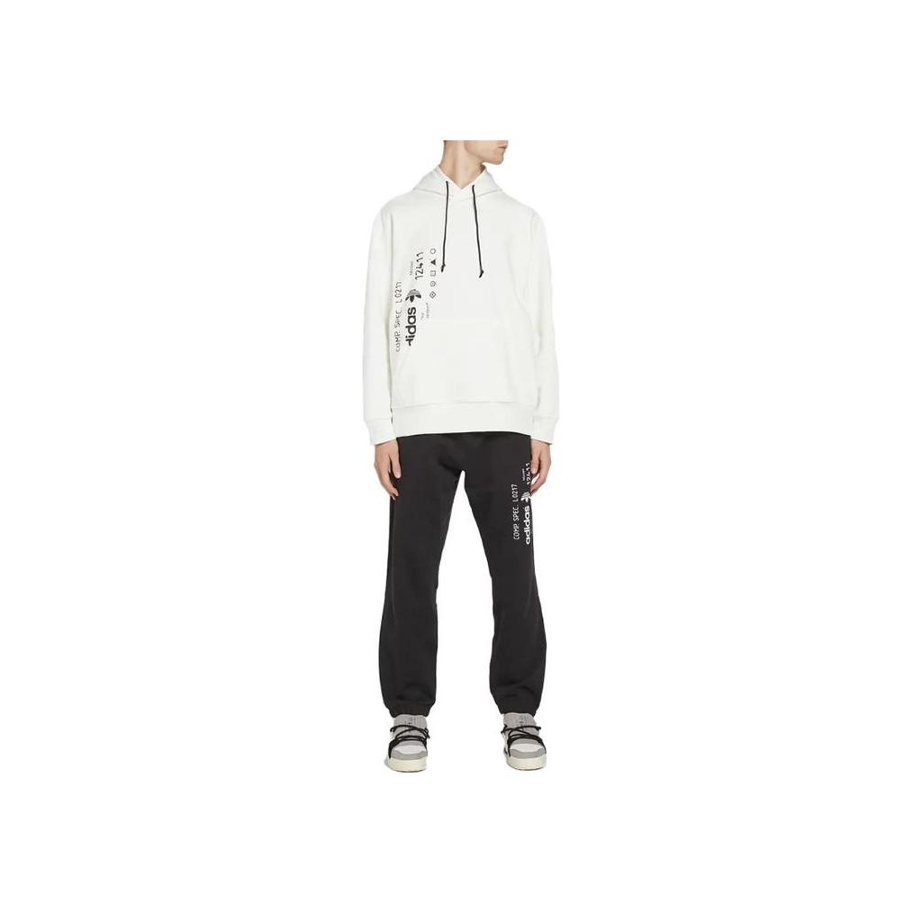 Adidas Originals Trefoil Hoodie Long Sleeve Men Tops Off-White CV5052