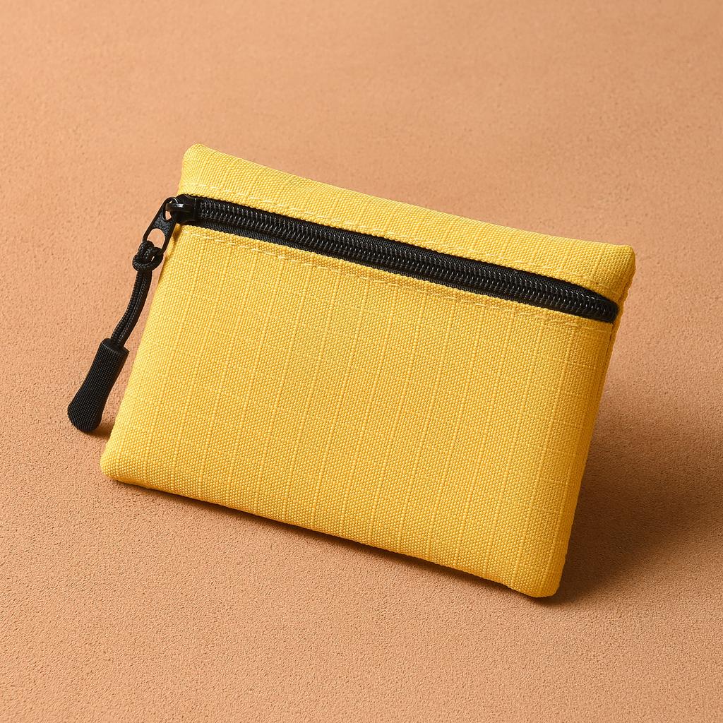 Mini porte-monnaie en toile à fermeture éclair simple, pochette de rangement pour enfants, poche pour argent, couleur unie, porte-monnaie, porte-clés, pour femmes et hommes, mignon, mini porte-monnaie