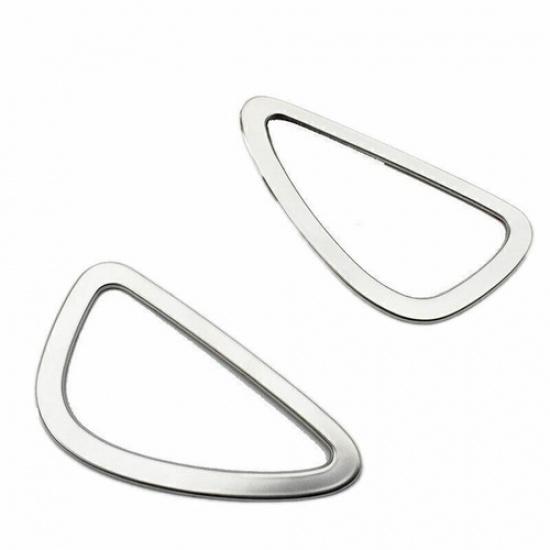 For Buick Lacrosse 2017-2019 Silver Steel Dashboard Upper Air Outlet Vent Trim