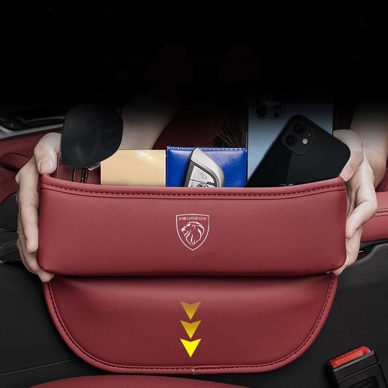 Auto Spezielle Sitzspalten-Aufbewahrungsbox Sitzspalten-Fänger für Peugeot 206 207 307 3008 2008 308 407 408 508 301 208 Auto Zubehör