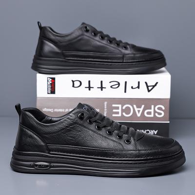 Kleine weiße Schuhe Frühling neu gutaussehend vielseitig Sport Freizeitschuhe weiche Sohle rutschfest Trend Ein-Pedal-Board-Schuhe Herren