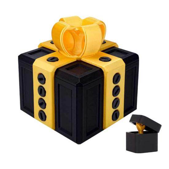 Otravná dárková sada s překvapivým prstem, interaktivní 3D puzzle, šroubovací výzva, dárková krabička pro žertíky s dvojitým úložným prostorem k narozeninám, Vánocům, Halloweenu