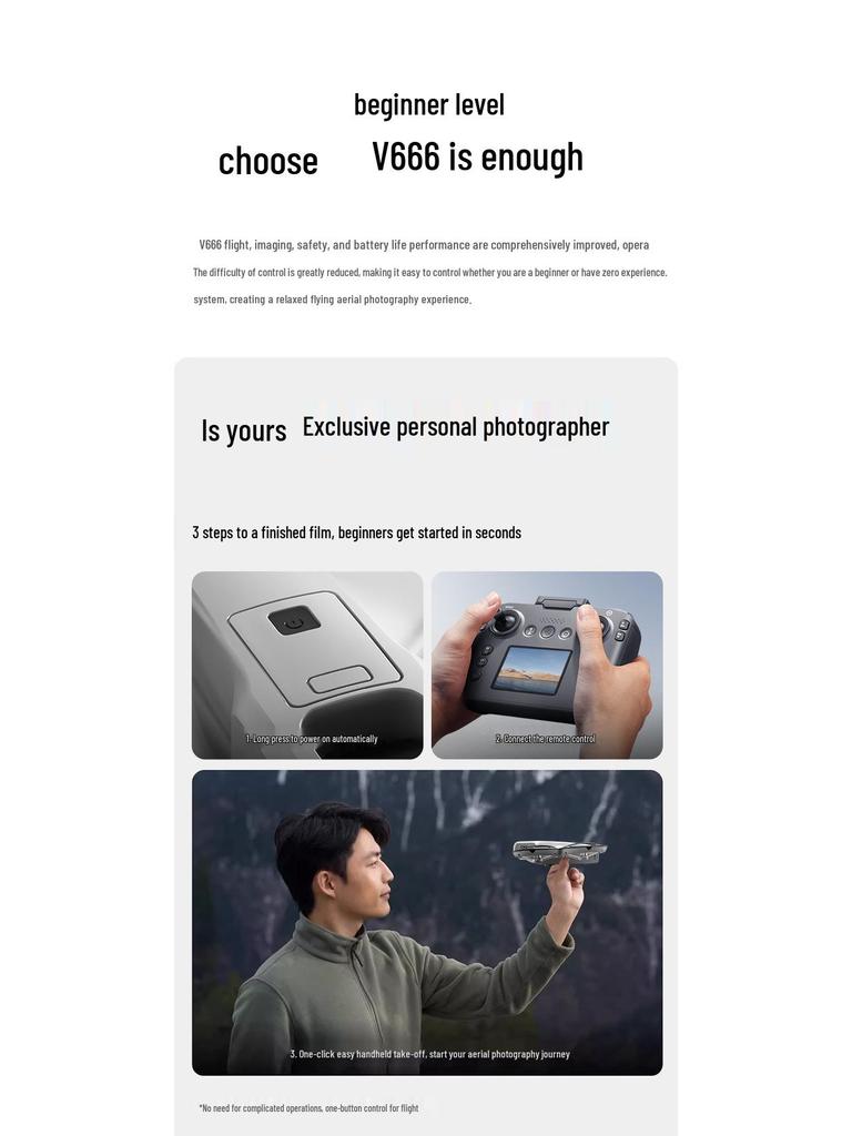 V666 8K HD Drone: Aerial Photography, Obstacle Avoidance, Brushless Motor, Remote-Controlled Aircraft