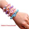 Colorful Sparkle Bead Bracelet for Kids - Princess Jewelry Gift