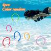 4pcs Diving Ring Set, Suitable for Throwing, Underwater Pool Games, Swimming Training and Fun Christmas Easter Pool Party
