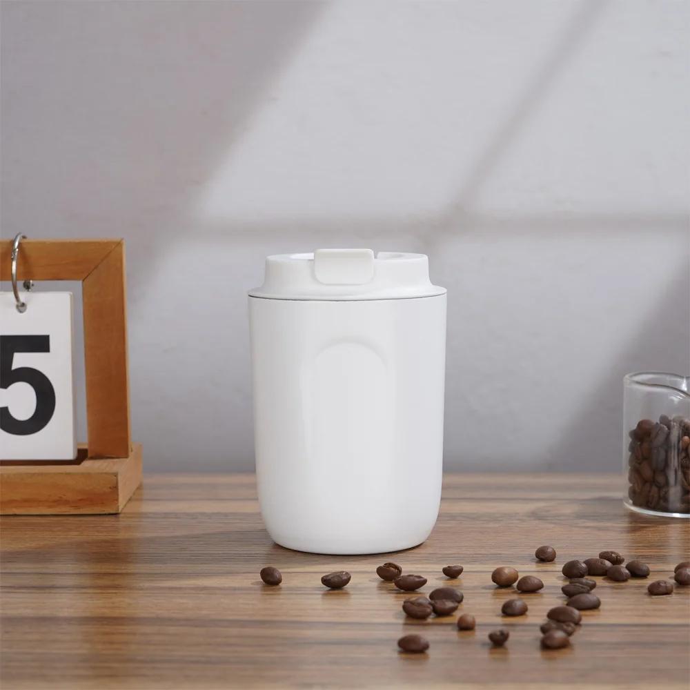 Insulated Water Bottle Thermal Coffee Travel Mug Tumbler Cup Stainless Steel Vacuum Insulated Thermos Flasks Leakproof Drinkware