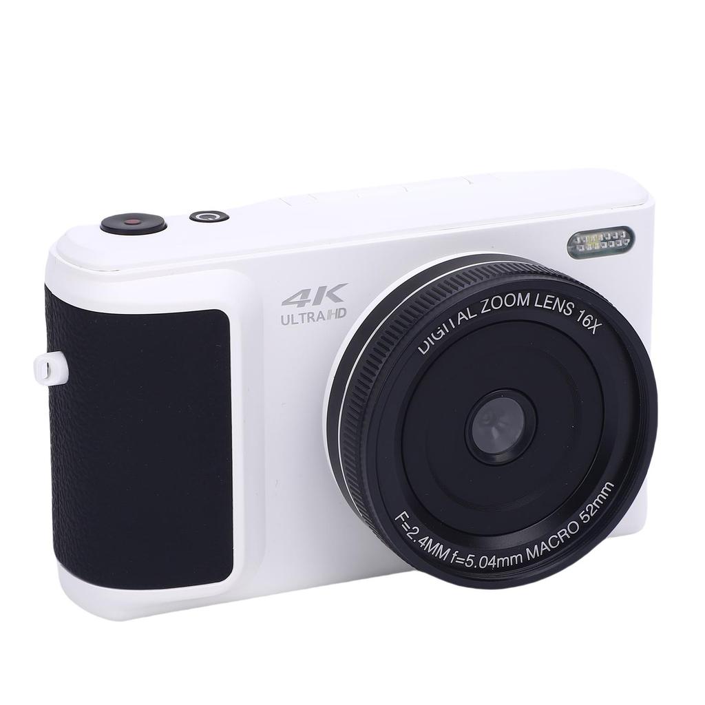 4K Digital Camera for Photography 6 P HD Auto  16X Digital Zoom Retro Mirrorless Video Camera with   Screen for Travel