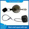 RF Anti-Theft Hard Tag for Clothing and Towels, Small Square, Black
