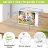 Clear Minimalist Photo Frame with Magnetic Transparent Acrylic Photo Card Display, Suitable for Refrigerator -Size: 1in 3in 4in