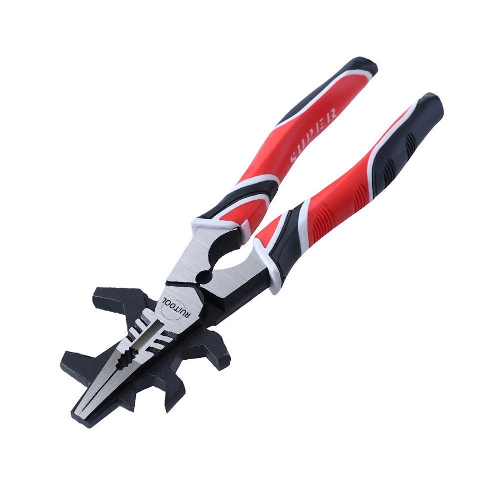 8inches Multifunctional High Carbon Steel Welding Pliers Rubber Anti Slip Grip Suitable For Electric/gas Welding Smooth Sur Y3Q5