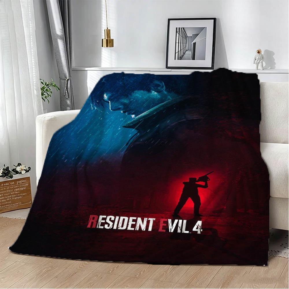 New Game R-Resident The E-Evil 3D Print Flannel Blanket Soft Throw Blanket Art For Home Decor Bedroom Bed Sofa Picnic Fans Gift