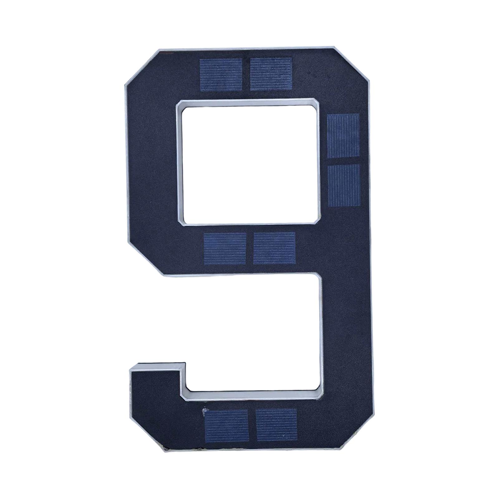 

Solar Lighted House Numbers For Outside, Light Up LED Address Signs For Houses Digital Version One Size