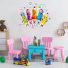 Colorful Pencils Wall Sticker Cartoon Kids Room Wall Decals Peel And Stick Classroom Wall Mural Art for Playroom Nursery Wall