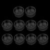 100 Pcs DIY Candle Making Mold Circular Butterfly Love Shape Clear Tealight Holder Plastic Wax Cups for Birthday Home Aromatic