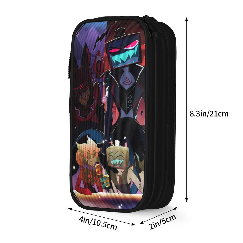 R-Radiostatic Vox Alastor  Accessories Pen Box Large Capacity For School  Pencil Case Stationery Amazing Gift