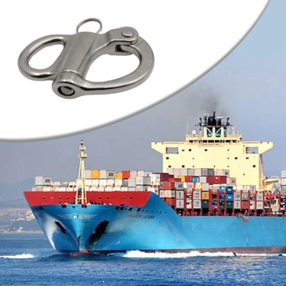 Jaw Swivel Snap Shackle Stainless Steel Quick Release Shackle Hook Chain Shackle  Halyards