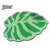 Green Leaf Floor to Clean Irregular Shaped 3D Rug Mat Realistic Anti Easy Slip Doormat