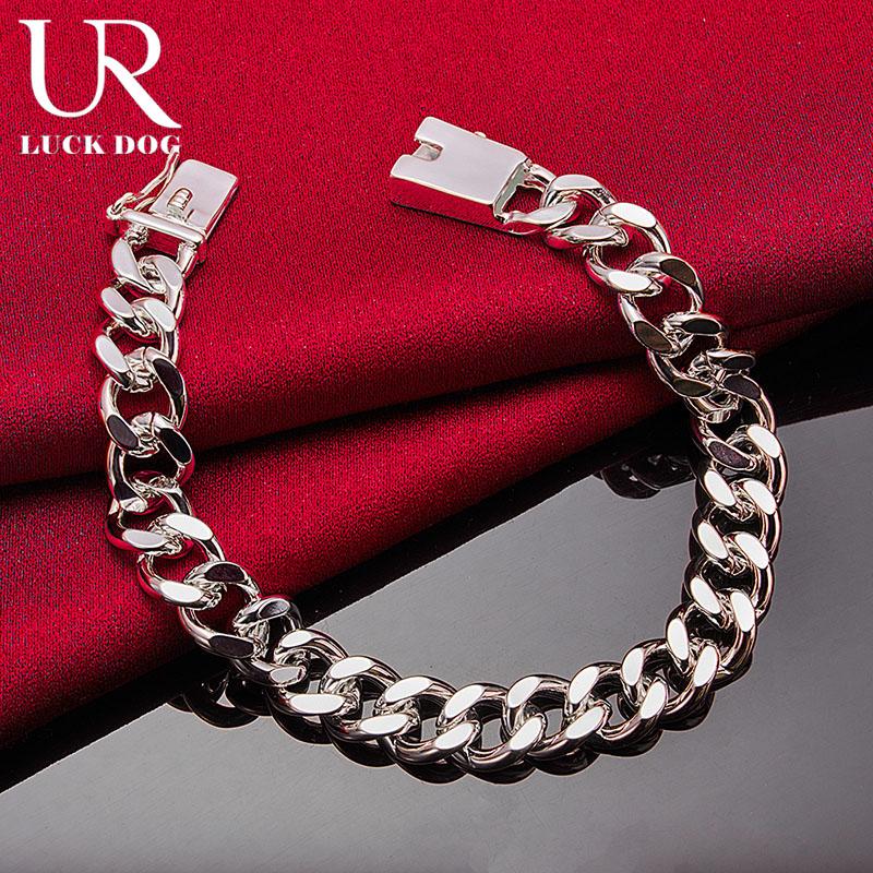925 Sterling Silver 8-chain Bracelet Fashionable Wedding Jewelry