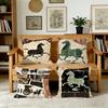 Ancient Style Horse Cushion Cover For Pillow Printing Sofa Decoration Home Car Room Coffee Shop Office Nordic Simplicity