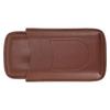 Cigarette Case Leather 3pcs Capacity Portable Cigar Storage Box with   for Outdoor